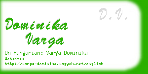 dominika varga business card